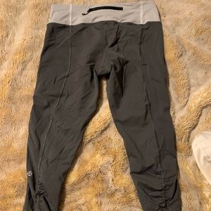 Grey Lululemon workout pants